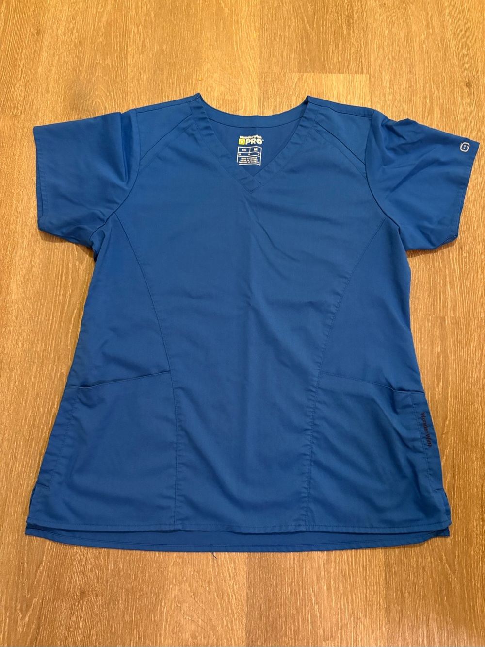 WonderWink PRO Women’s V-Neck Scrub Top - Royal Blue